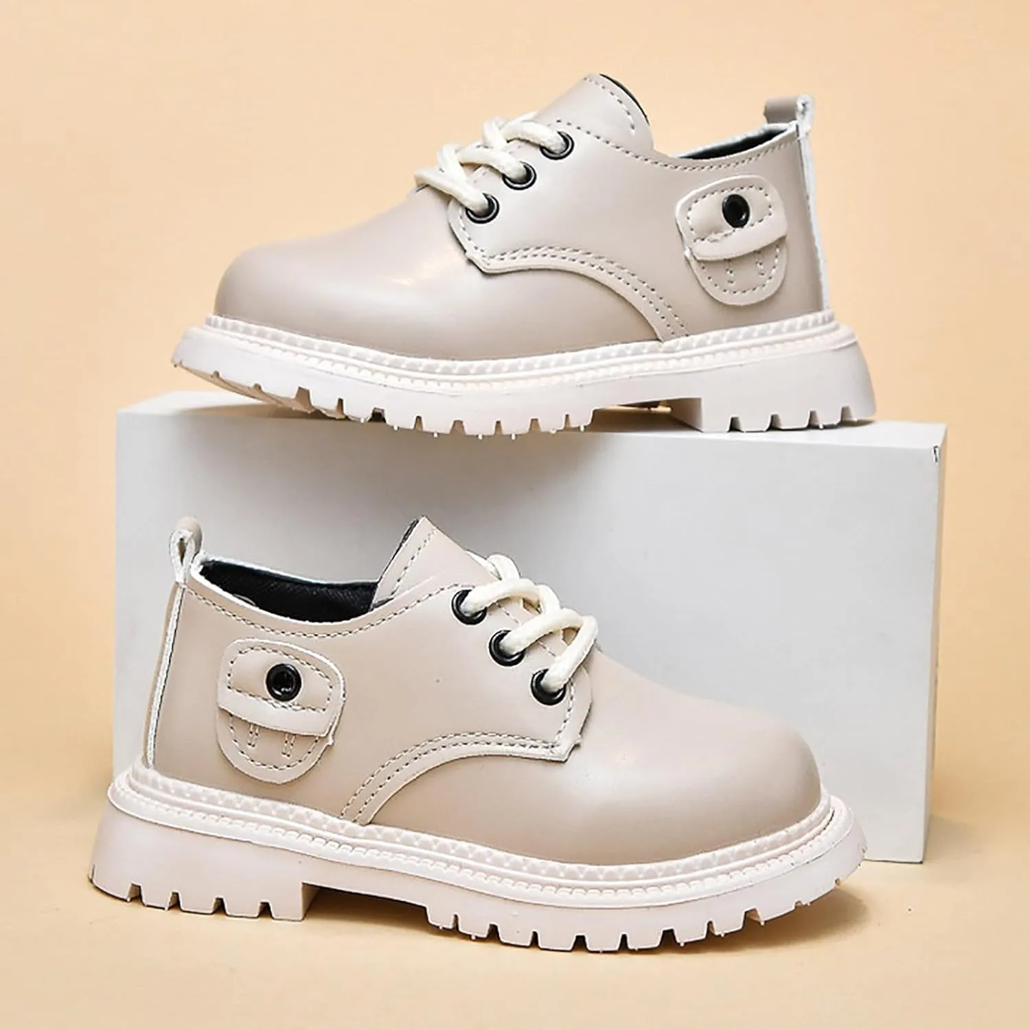School Shoes for Boys Toddler Little Boy Girls Dress Shoes Oxford Shoes Lace Up British Style Casual Leather Shoes