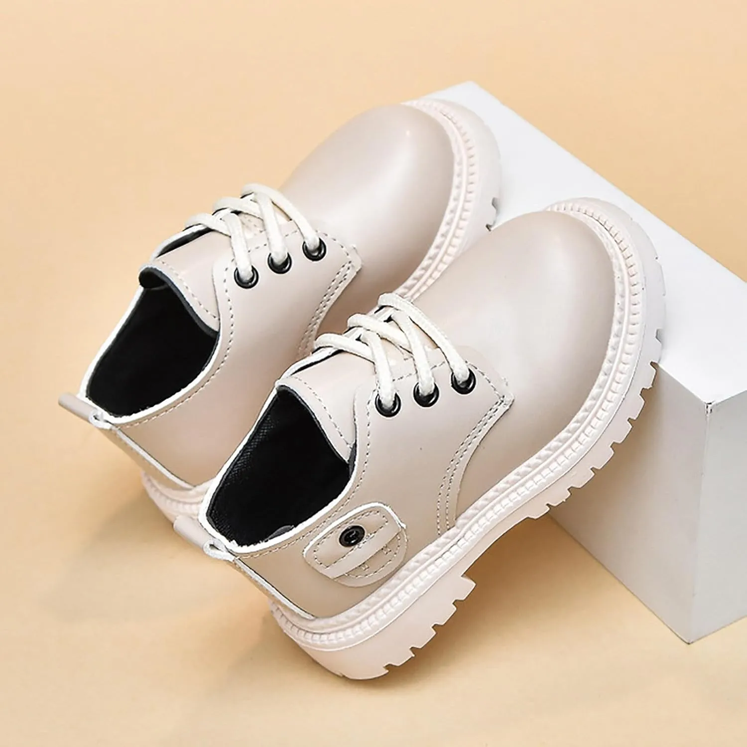 School Shoes for Boys Toddler Little Boy Girls Dress Shoes Oxford Shoes Lace Up British Style Casual Leather Shoes