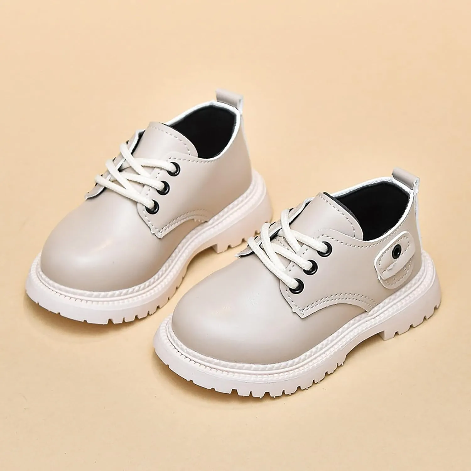 School Shoes for Boys Toddler Little Boy Girls Dress Shoes Oxford Shoes Lace Up British Style Casual Leather Shoes