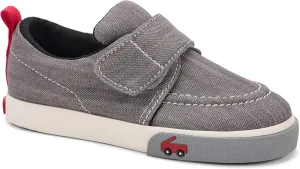 See Kai Run - Wyatt Sneaker for Little Kids, Gray Denim, Toddler 4