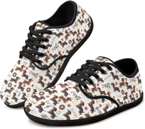 Slip On Shoes Wide Toe Box Zero Drop Fashion Sneakers Breathable Mesh Tennis Athletic Shoes for Women Men