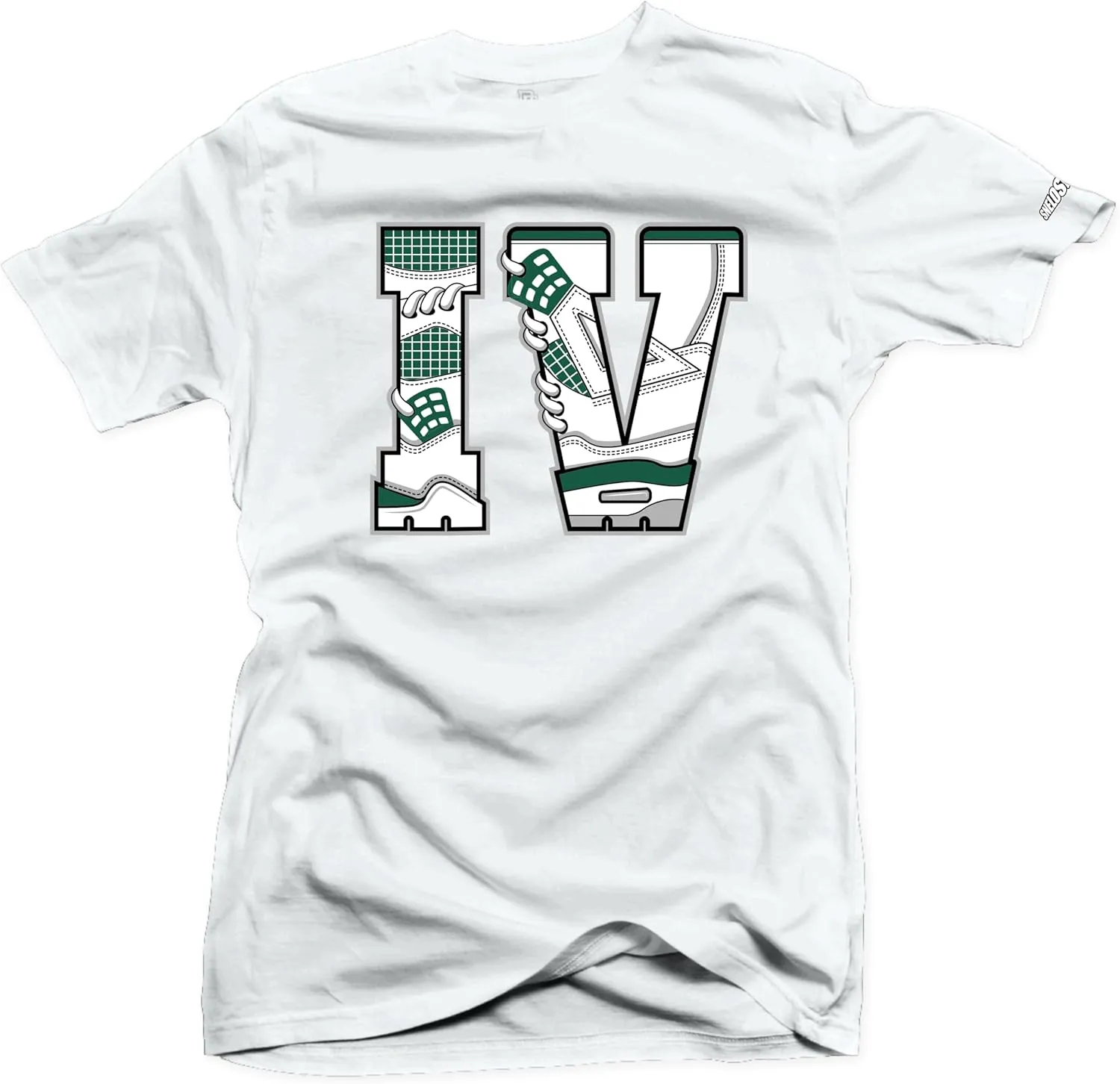 SNELOS Jordan 4 Oxidized Green Tee - Match Sneaker Jersey - Drippy Shirt