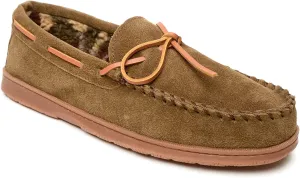 Sperry Men's Trapper Moccasin Slippers with Rawhide Leather Lacing, Lightweight Hardsole Moccasin Slippers for Men