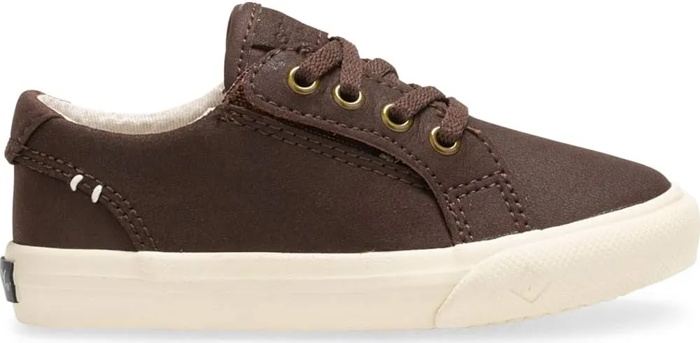 Sperry Striper 2 Lace to Toe Jr Sneaker, Brown, 10.5 W Unisex Little Kid