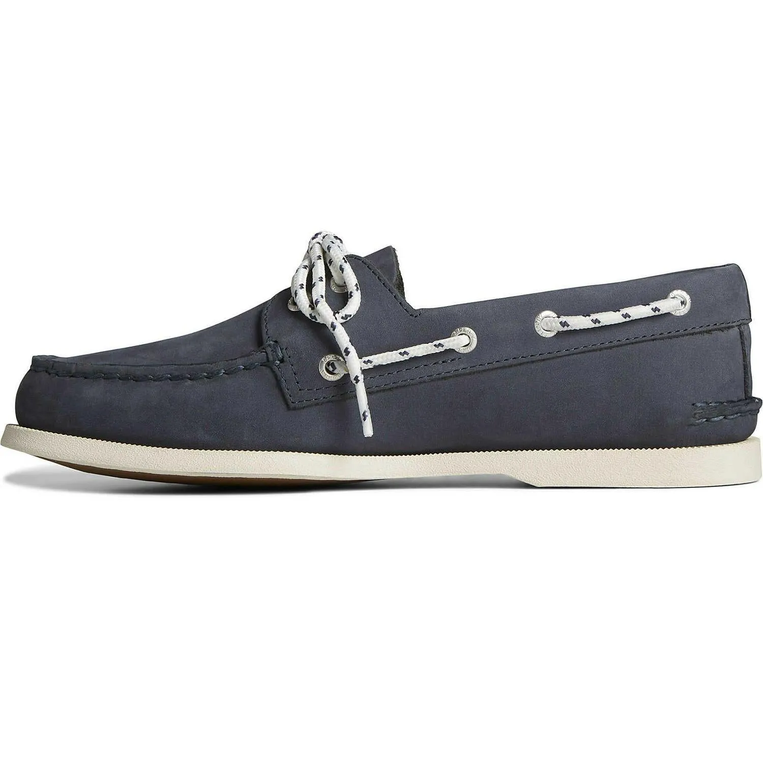 Sperry Topsider A/O 2-Eye Nautical Nubuck Marine Navy Blue STS25721 Casual Shoes