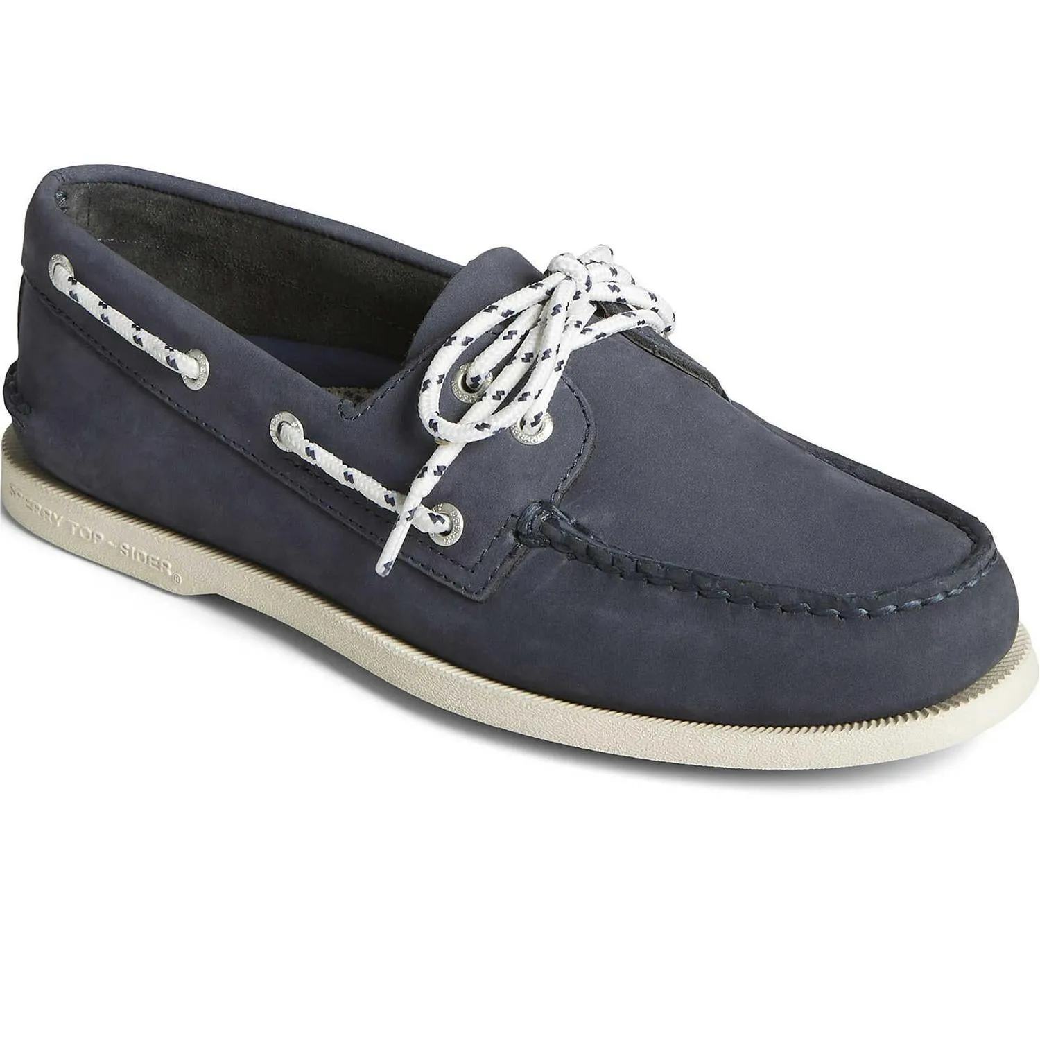 Sperry Topsider A/O 2-Eye Nautical Nubuck Marine Navy Blue STS25721 Casual Shoes