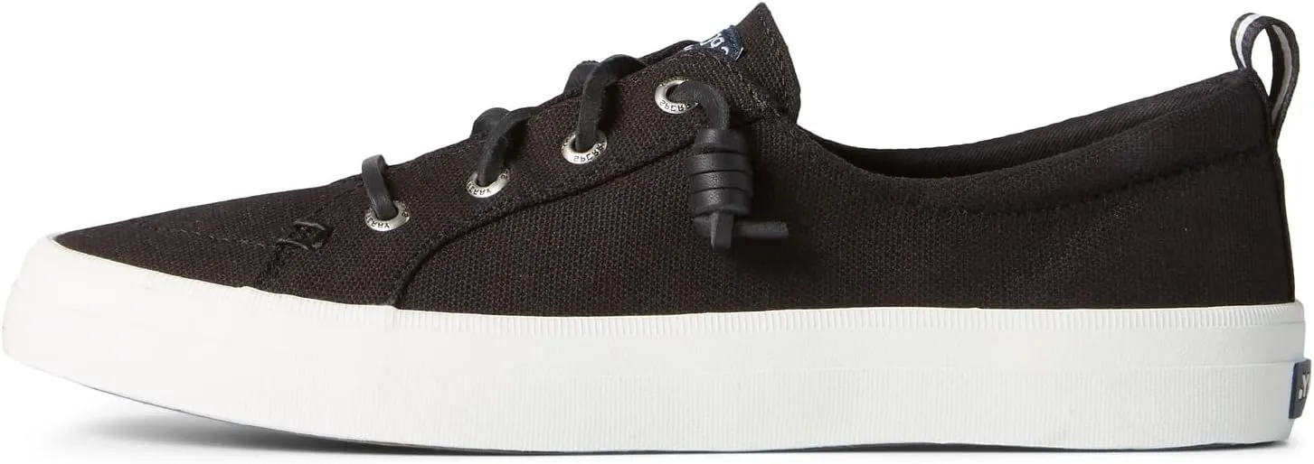Sperry Women's Crest Vibe Sneaker, Black, 8