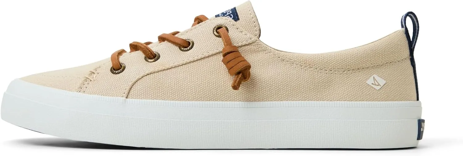 Sperry Women's Crest Vibe Sneaker, Brown, 6.5 Wide