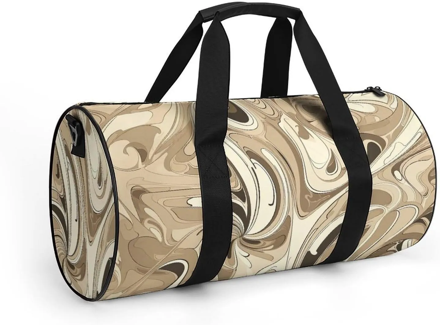 Sports Gym Bag for Women Men Travel Duffel Bag Tote Weekender Bag Abstract Curve Pattern Carry on Overnight Bag for Travel Swimming Fitness Workout Sports Duffle Bag