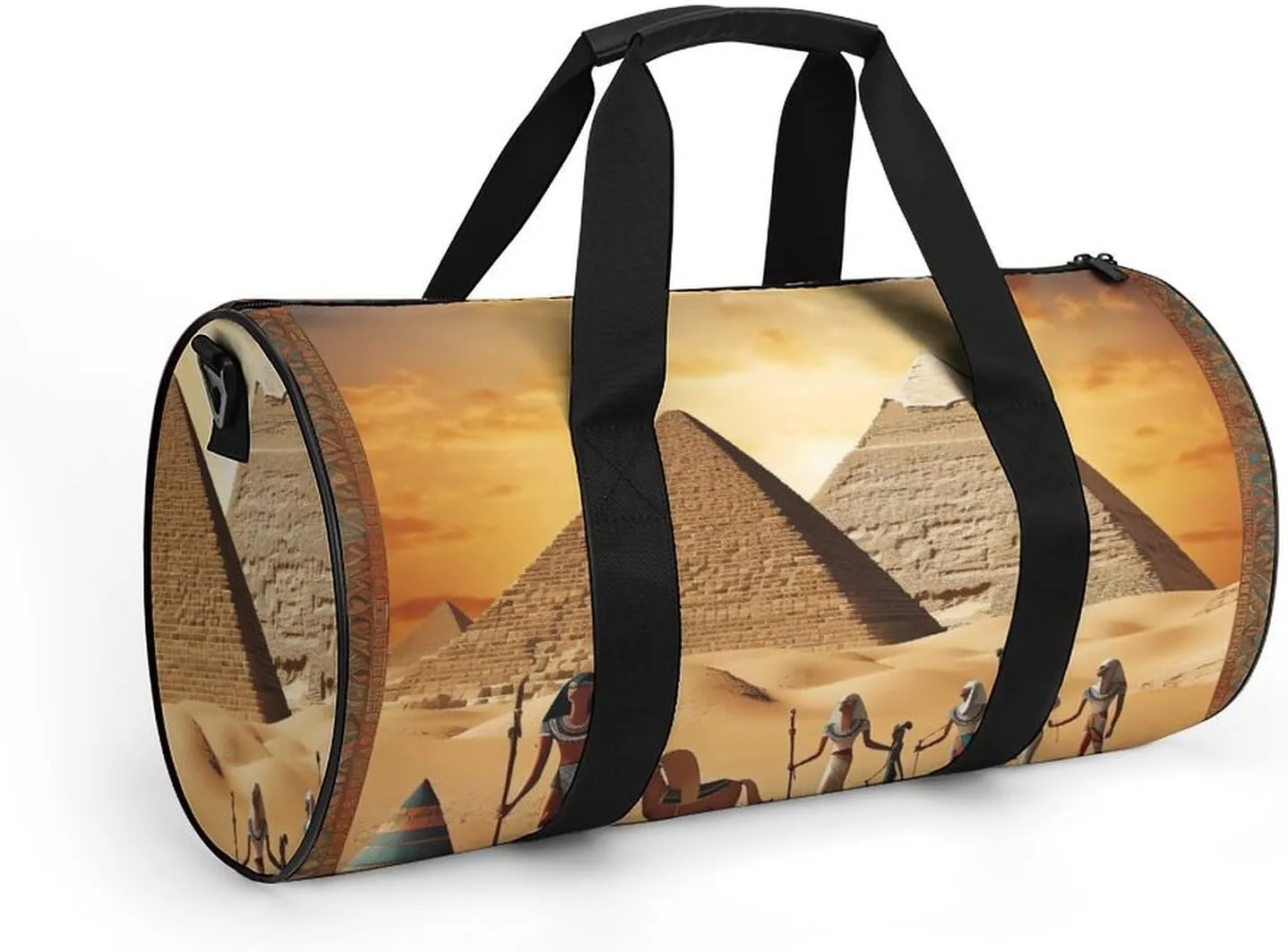 Sports Gym Bag for Women Men Travel Duffel Bag Tote Weekender Bag Ancient Egypt Carry on Overnight Bag for Travel Swimming Fitness Workout Sports Duffle Bag