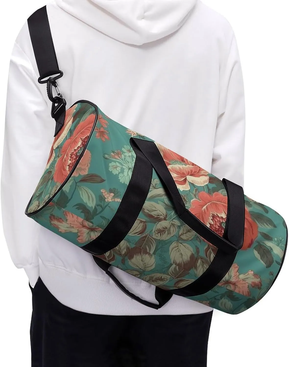 Sports Gym Bag for Women Men Travel Duffel Bag Tote Weekender Bag Pastoral Scenery Pattern Carry on Overnight Bag for Travel Swimming Fitness Workout Sports Duffle Bag