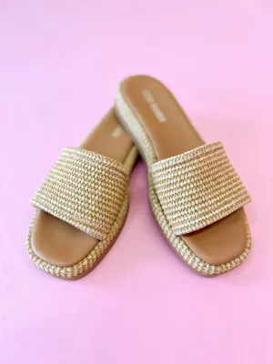[Steve Madden] Boardwalk Raffia Slide