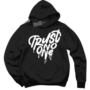 Suede Panda Dunk Sneaker Hoodie Trust No One Heart Graphic