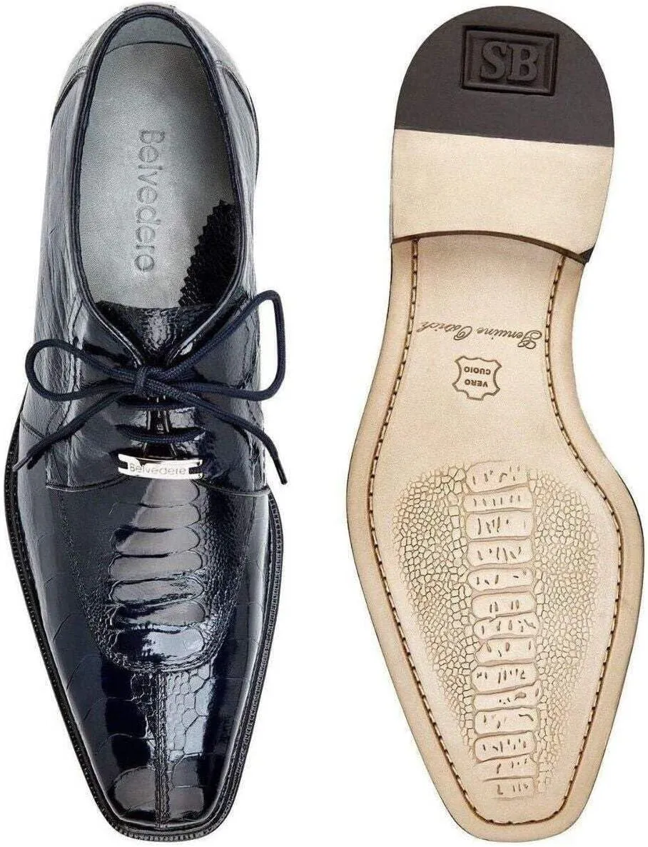 Susa Genuine Crocodile Oxford Shoe
