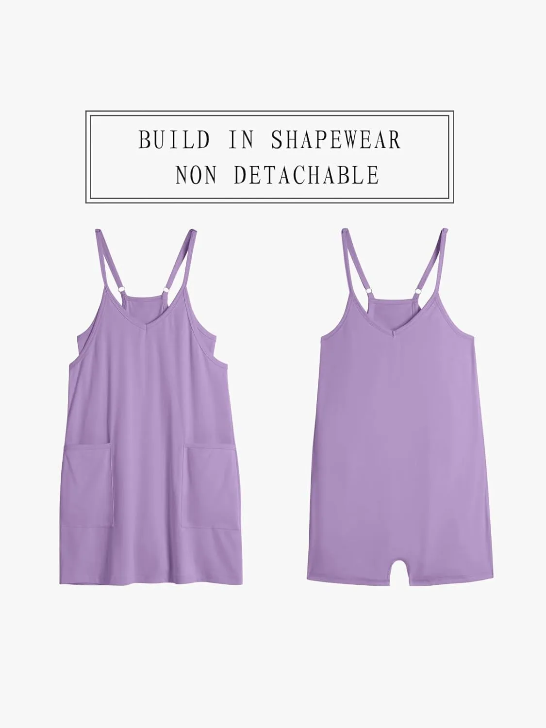 TARSE Athletic Dress for Women Casual Sleeveless Spaghetti Strap Sundress Workout Short Tennis Dress with Pockets