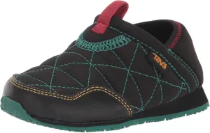 Teva Boy's ReEmber Moccasin, Black/Cadmium Green, 1 Little Kid