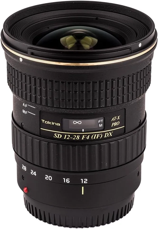 Tokina ATXAF128DXC 12-28mm f/4.0 Pro APS-C Lens for Canon, Black