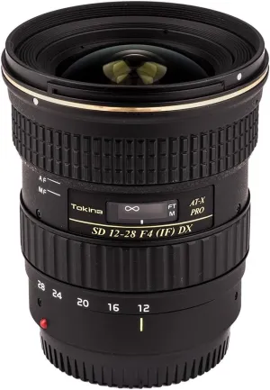 Tokina ATXAF128DXC 12-28mm f/4.0 Pro APS-C Lens for Canon, Black