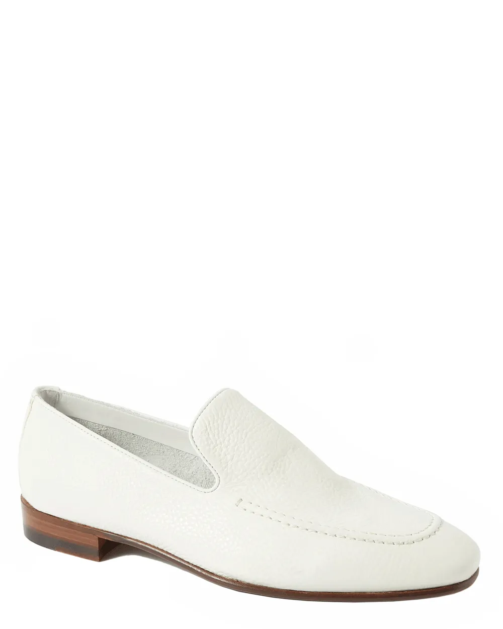 Truro Grain Calf Loafer in White