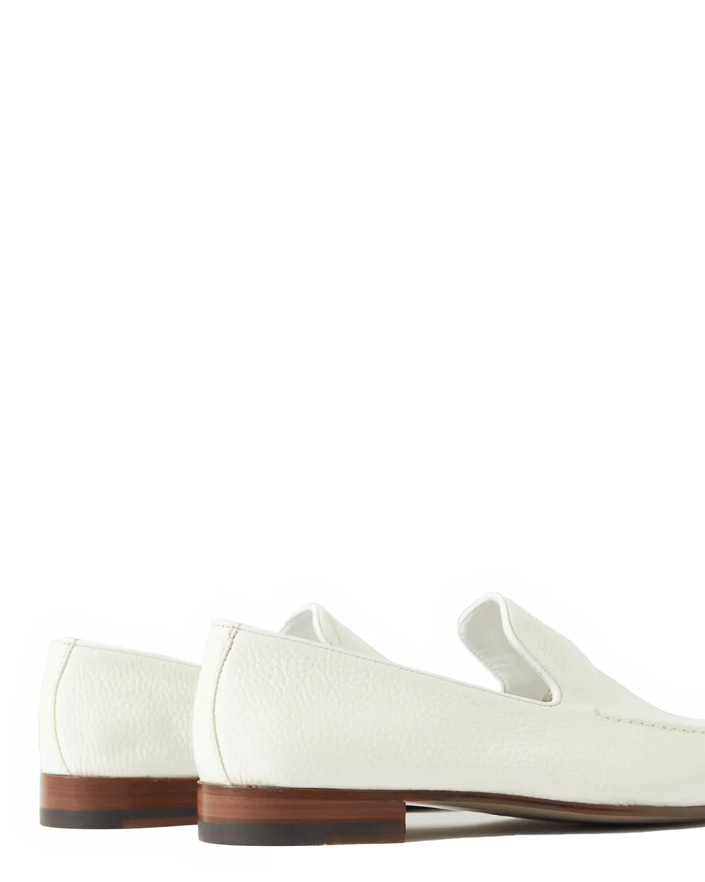 Truro Grain Calf Loafer in White