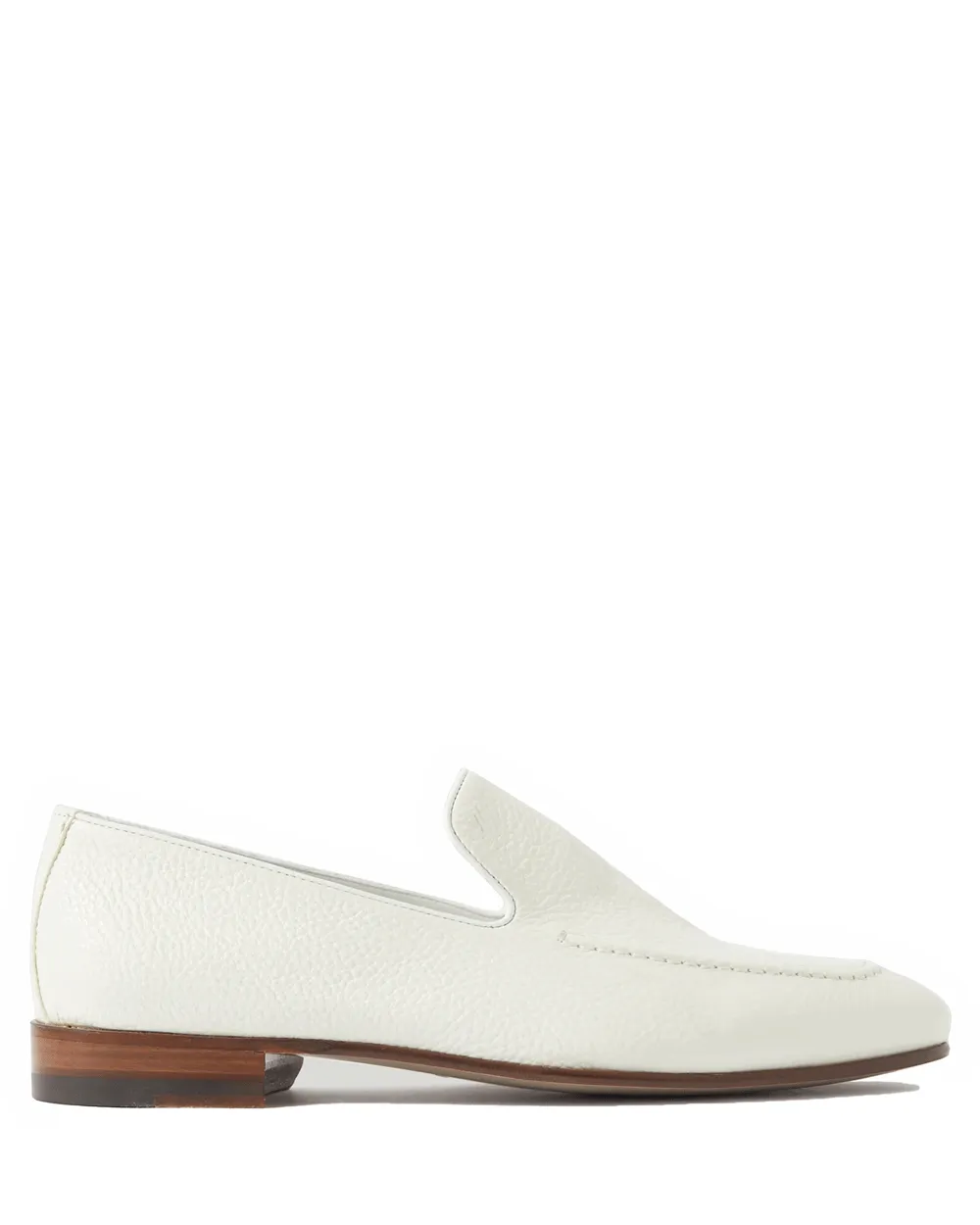 Truro Grain Calf Loafer in White