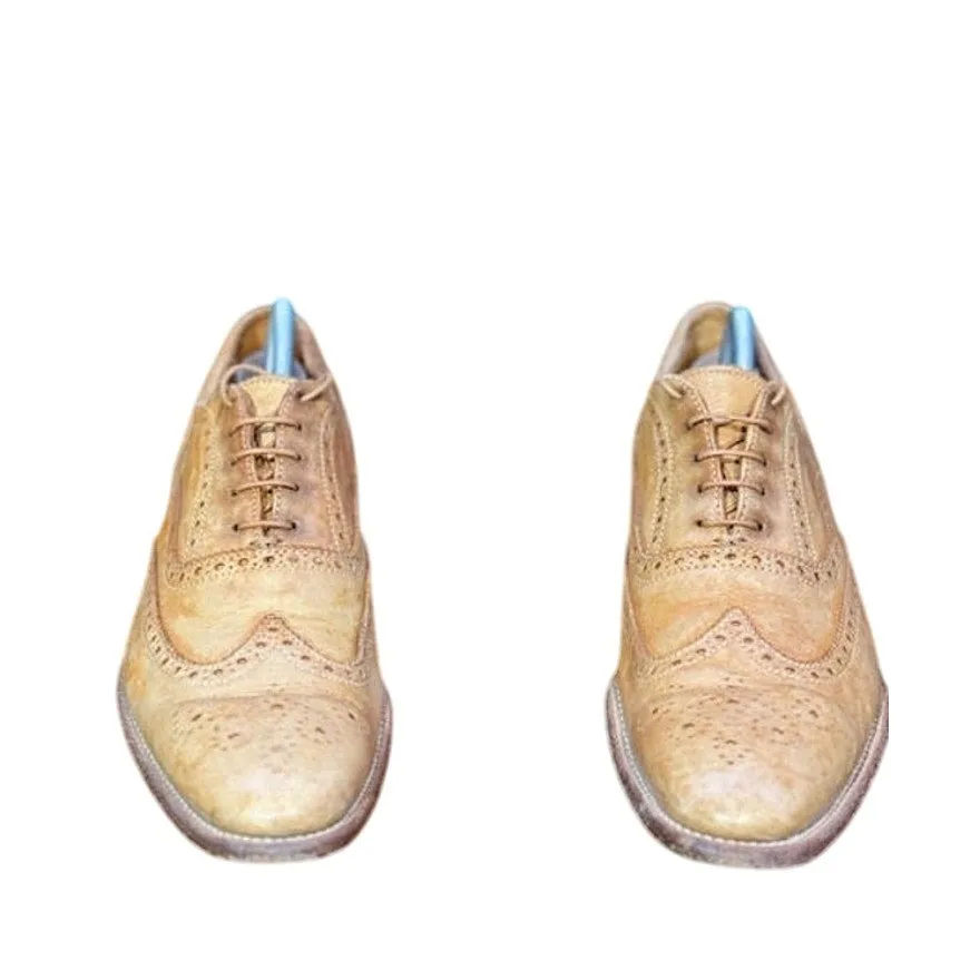 Trusted vendor Paul 8.5 Leather Shoes Oxford Tan size Price-conscious Brogue Oxford Brown Smith