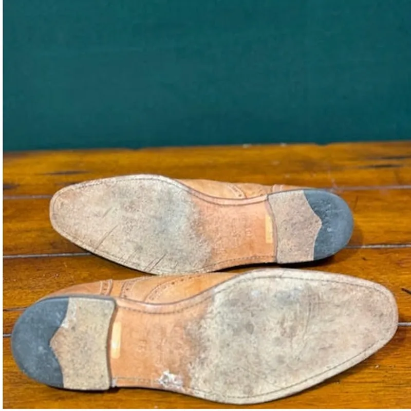 Trusted vendor Paul 8.5 Leather Shoes Oxford Tan size Price-conscious Brogue Oxford Brown Smith