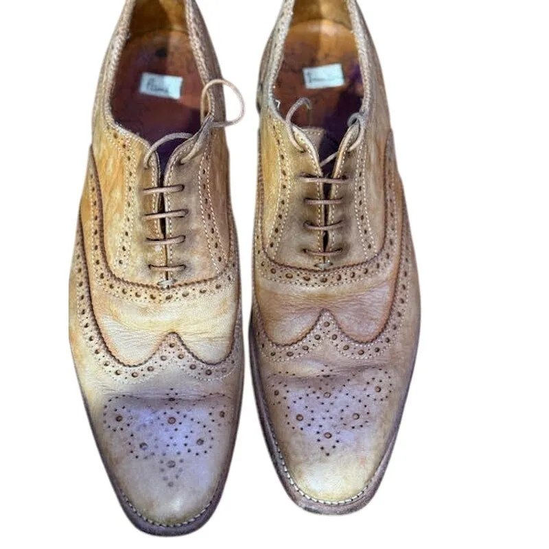 Trusted vendor Paul 8.5 Leather Shoes Oxford Tan size Price-conscious Brogue Oxford Brown Smith