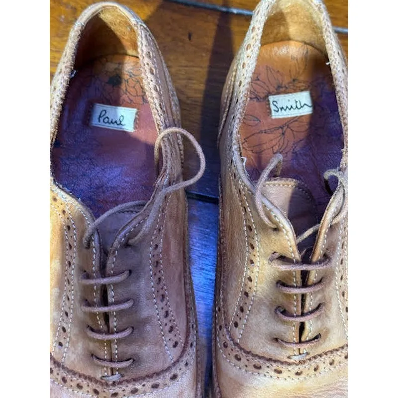 Trusted vendor Paul 8.5 Leather Shoes Oxford Tan size Price-conscious Brogue Oxford Brown Smith