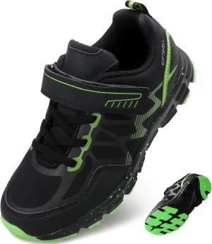 UOVO Boys Shoes Water Resistant Hiking Boots Kids Outdoor Walking Shoes Non Slip Ankle Athletic Sneaker Anti Collision Size 9.5 Toddler to 4.5 Big Kids