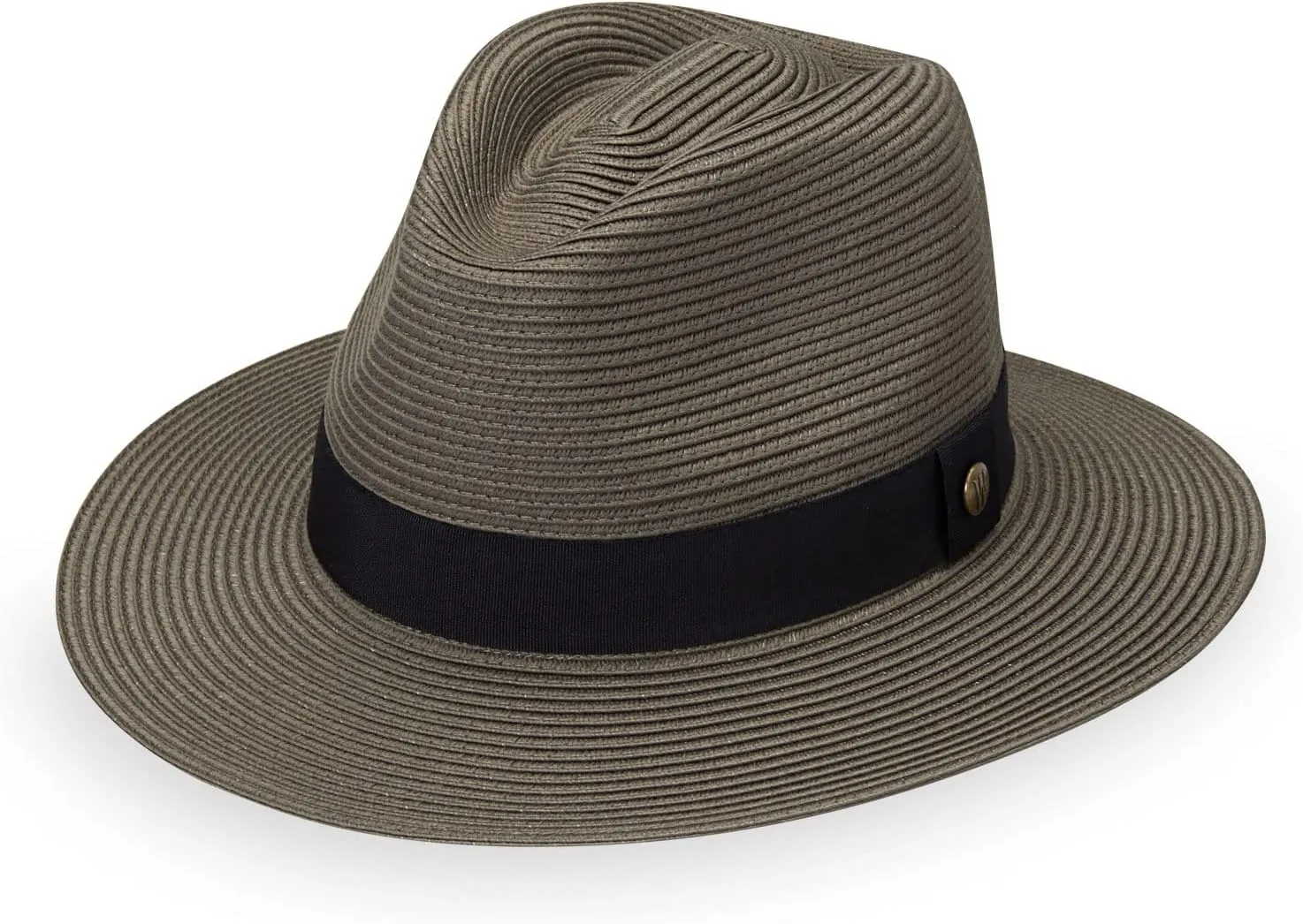 Wallaroo Hat Company Men’s Palm Beach Fedora – UPF 50  UV Sun Protection, Wide Brim Sun Hat, Packable Design, Adjustable Size