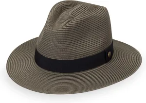 Wallaroo Hat Company Men’s Palm Beach Fedora – UPF 50  UV Sun Protection, Wide Brim Sun Hat, Packable Design, Adjustable Size