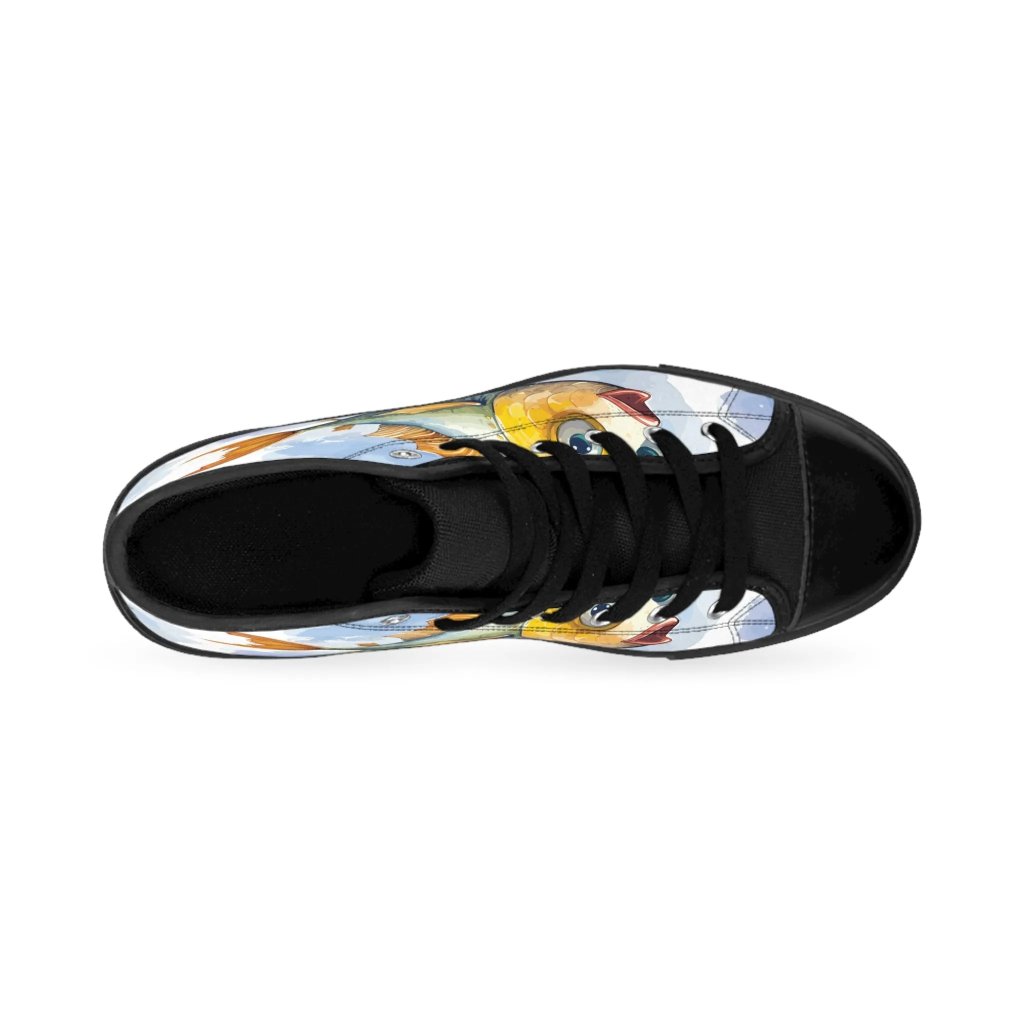 Watercolor Flying Fish Women's Classic Sneakers