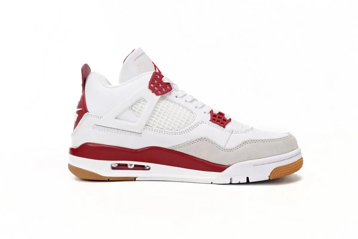 White Red Air Worldwide coverage Sleek Jordan 4