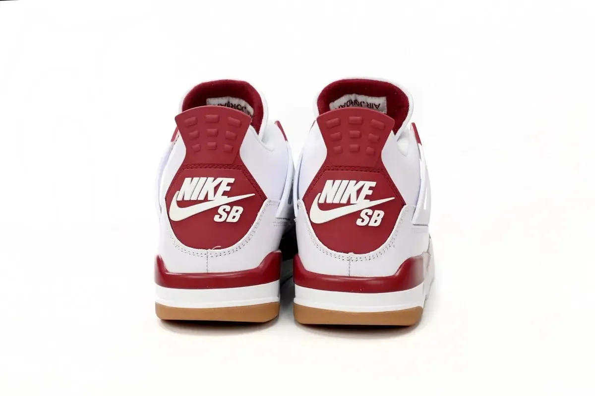 White Red Air Worldwide coverage Sleek Jordan 4