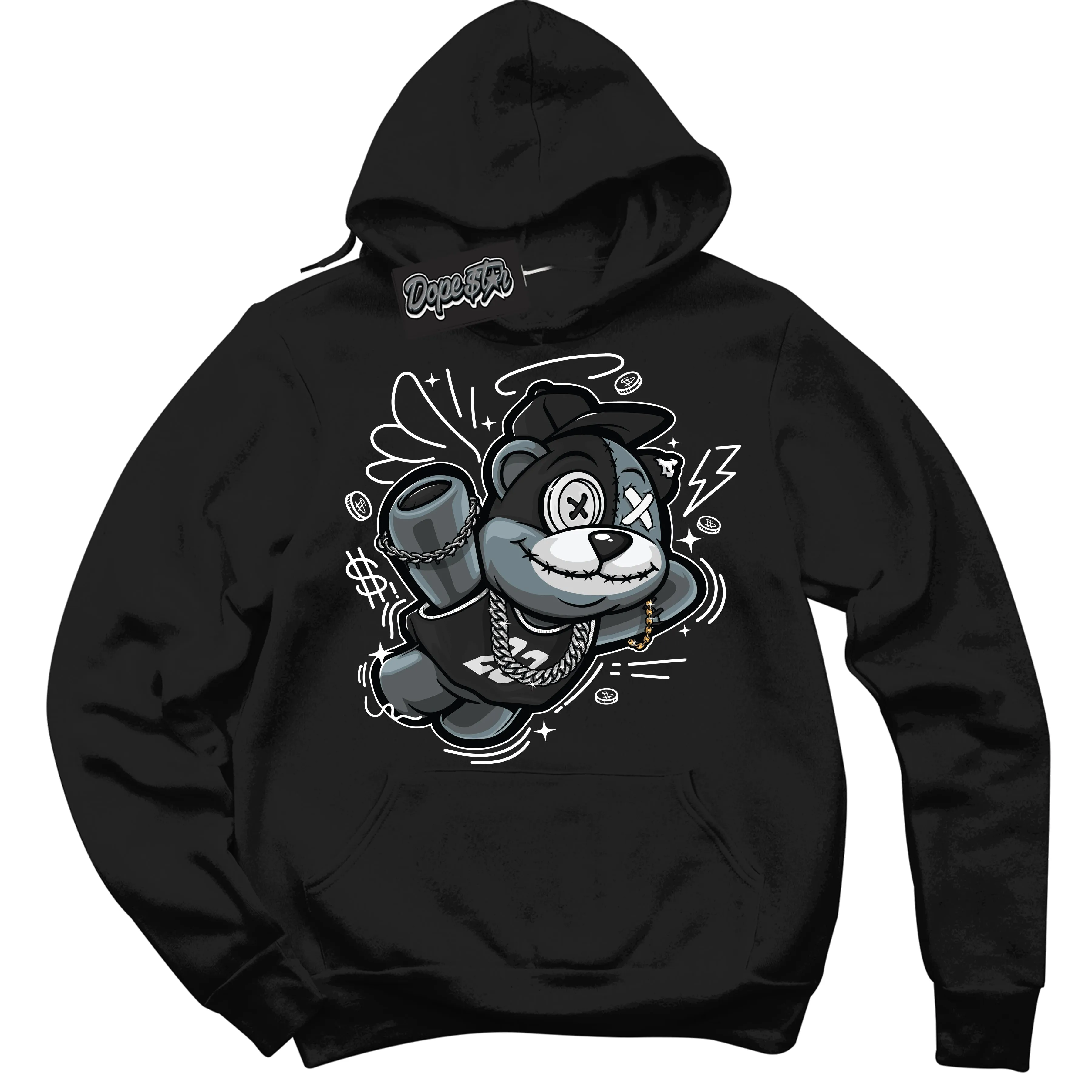 White Thunder 4s Sneaker Hoodie Slam Dunk Bear Graphic
