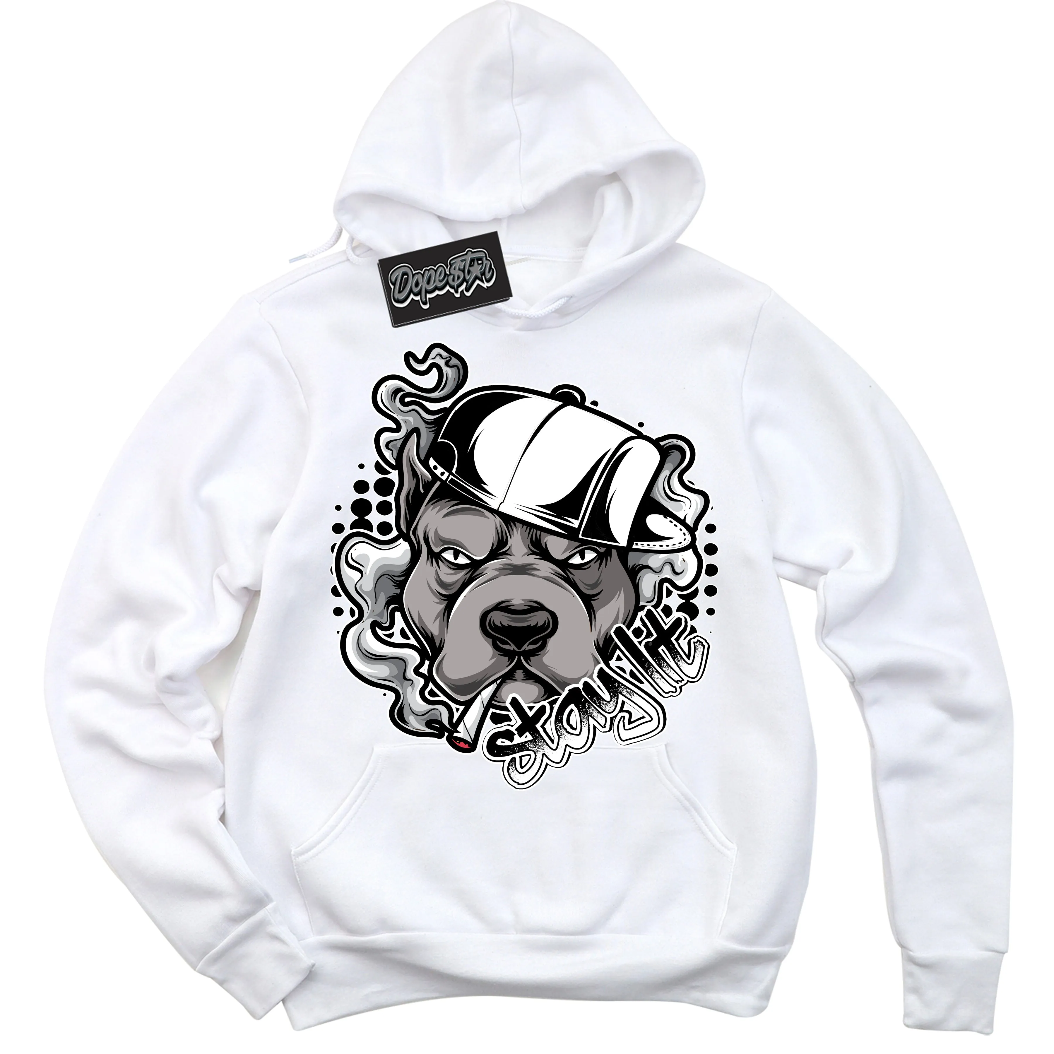White Thunder 4s Sneaker Hoodie Stay Lit Graphic