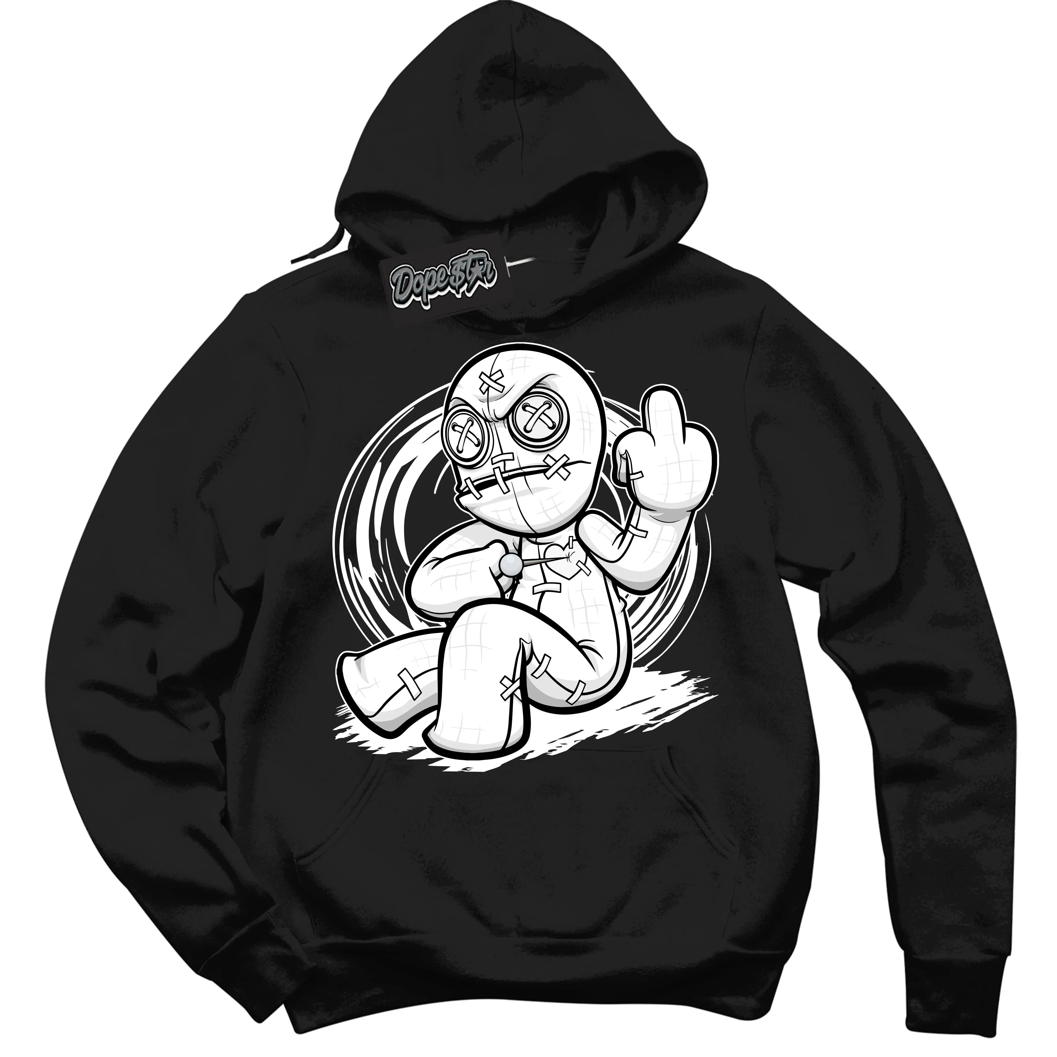 White Thunder 4s Sneaker Hoodie Voodoo Doll Graphic