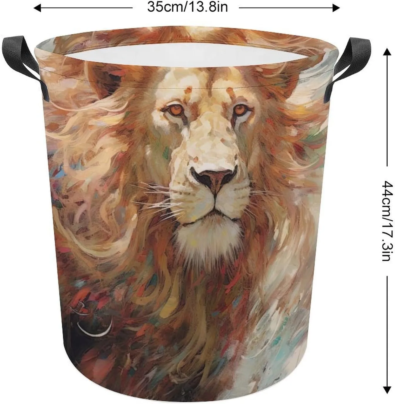 Wild Animals Laundry Basket, Ferocious Animal Collapsible Laundry Hamper, Waterproof Oxford Cloth Laundry Bag with Handles, Carnivore Clothes Toy Organizer Basket for Room, style-4