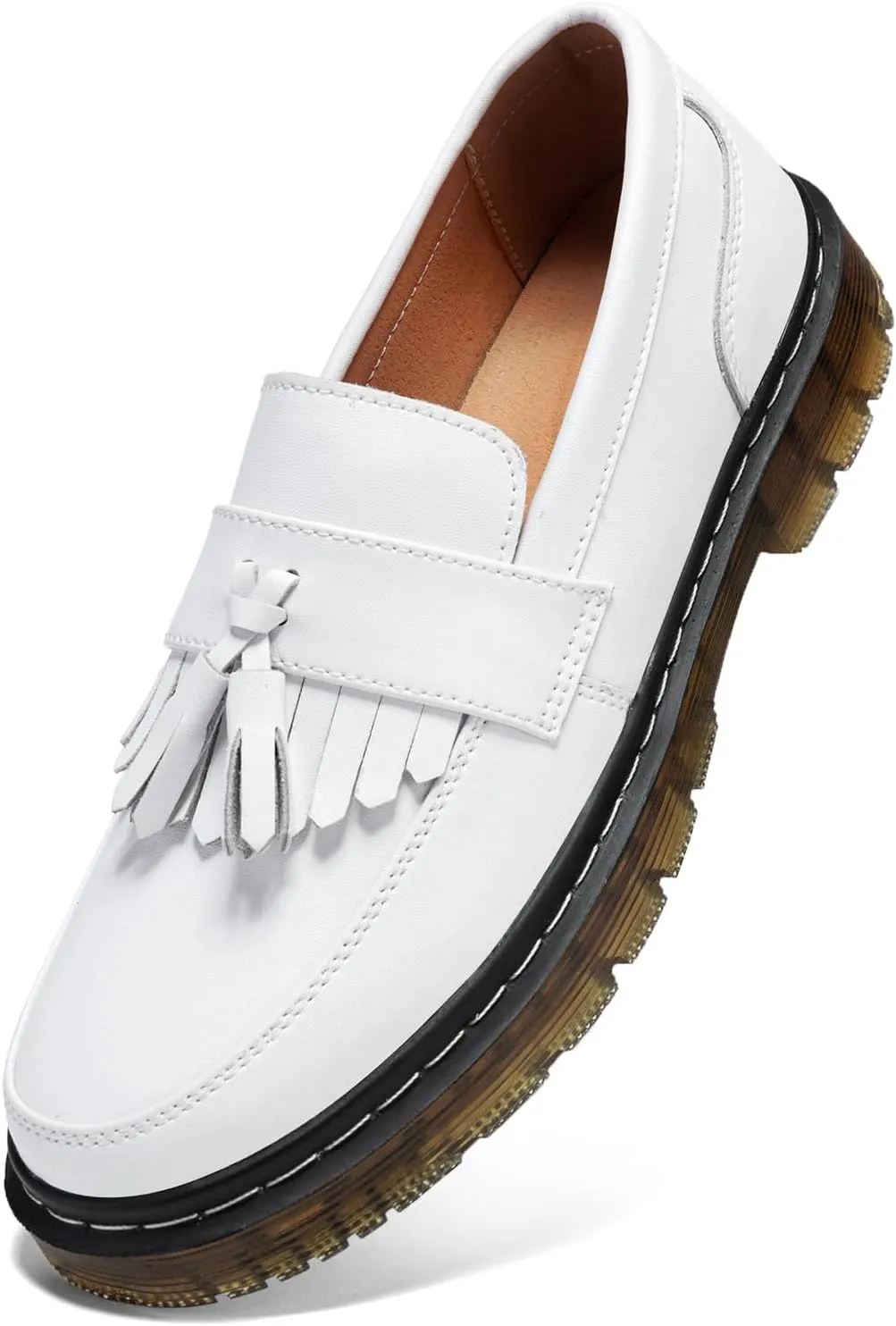 Women's Classic Penny Loafer Platform Chunky Heel Loafer for Women Comfortable Womens Business Casual Shoes