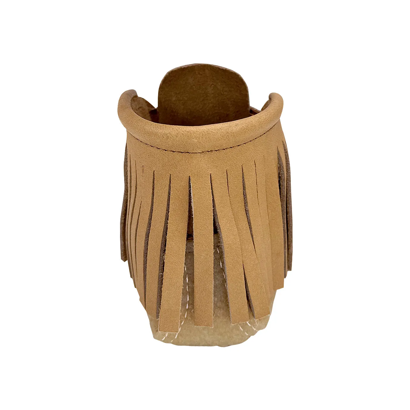Women’s Fringed Crepe Sole Moose Hide Moccasin Boots