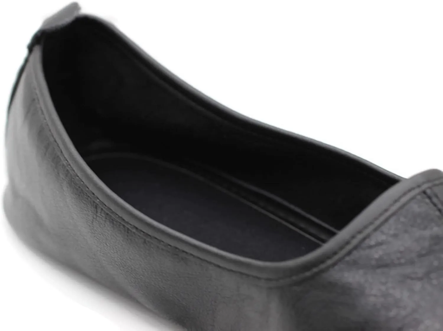 Women's Indoor Leather Slippers Black Traditional Babouche House Shoes Moccasin
