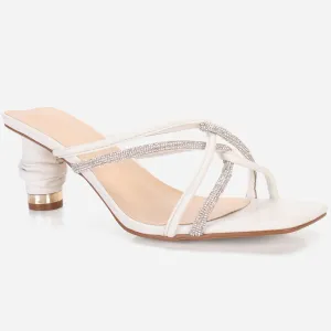 Women's "KESHA" Shimmery Slide in Sandals
