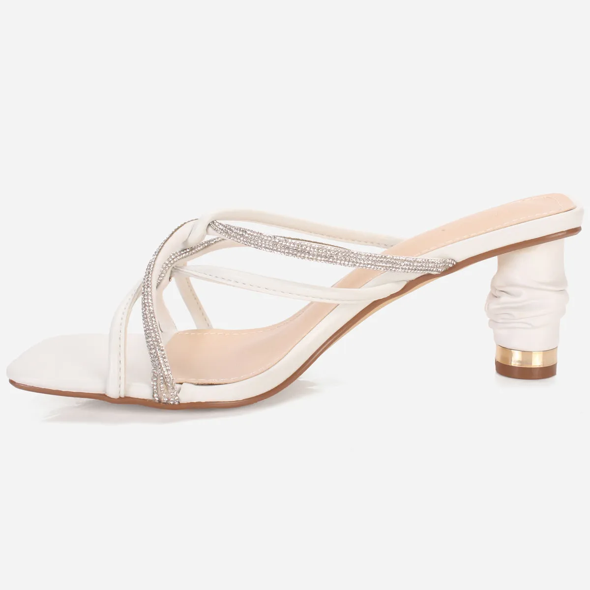 Women's "KESHA" Shimmery Slide in Sandals
