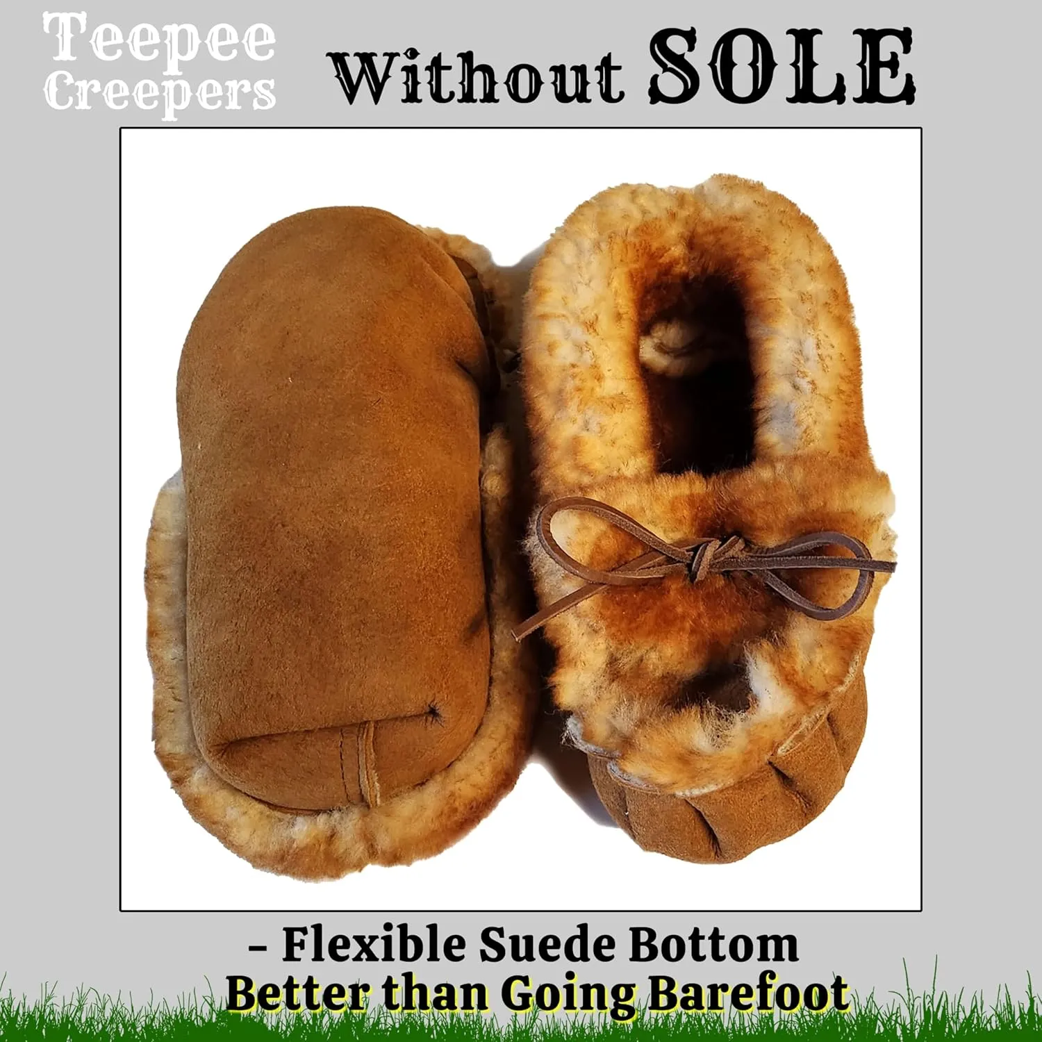Women's Sheepskin Moccasin Slippers - Without Sole - Made In The USA