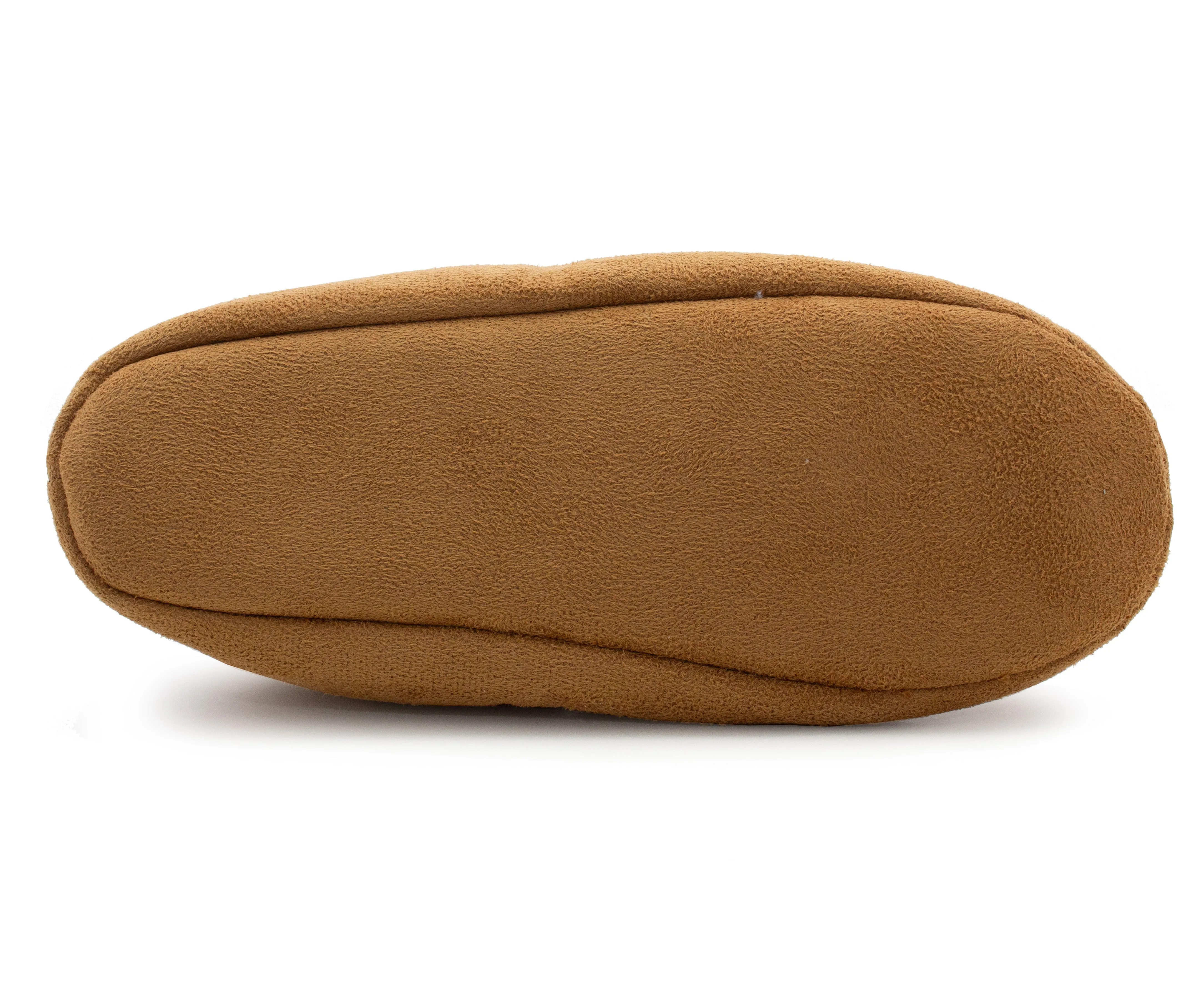 Womens Tan Faux Fur Lined Moccasin Slippers Lightweight Warm Cosy Slip On Faux Suede Loafer Soft Sole Indoor House Shoes