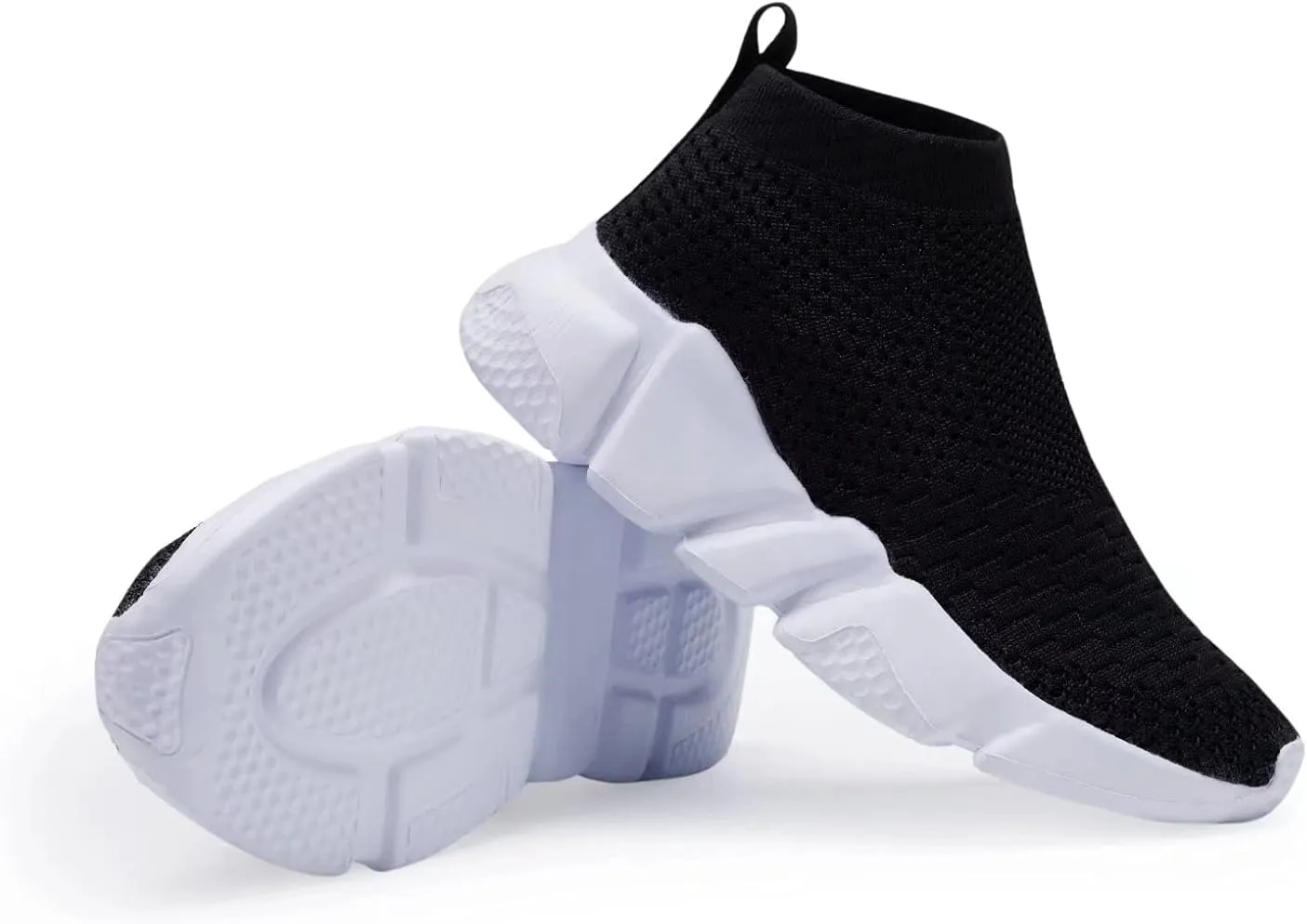 YAVY Kids Sneakers for Boys Tennis Shoes Girls Sock Sneakers for Kids Slip on Shoes Breathable high top Athletic Lightweight Walking Running Shoes