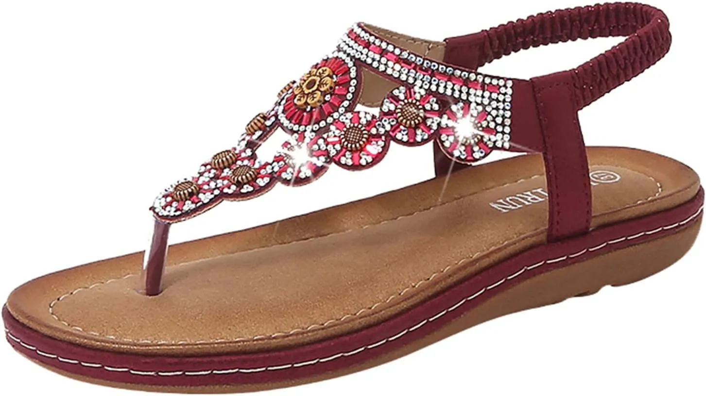 Yoga Mat Comfortable Flat Sandal for Women Comfortable Casual Summer Cool Shoes Comfortable Walking Sandals